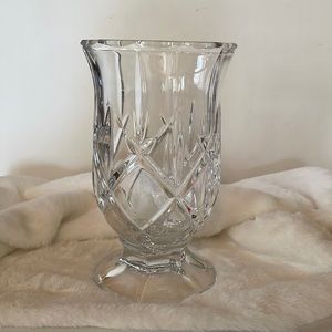 Glass Hurricane Candle Holder 8.5” Tall
